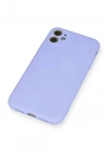 Mey İthalat®   iPhone 11 Kılıf Nano içi Kadife Silikon - Lila