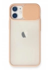 Mey İthalat®  iPhone 11 Kılıf Palm Buzlu Kamera Sürgülü Silikon - Pembe