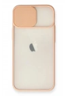 Mey İthalat®  iPhone 11 Kılıf Palm Buzlu Kamera Sürgülü Silikon - Pembe