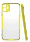 Mey İthalat®  iPhone 11 Kılıf Platin Silikon - Sarı