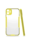 Mey İthalat®  iPhone 11 Kılıf Platin Silikon - Sarı