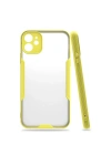 Mey İthalat®  iPhone 11 Kılıf Platin Silikon - Sarı