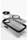 Mey İthalat®  iPhone 11 Kılıf Teleskop Lens Magsafe Silikon Kapak - Siyah