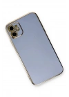 Mey İthalat®  iPhone 11 Kılıf Volet Silikon - Mavi