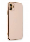 Mey İthalat®  iPhone 11 Kılıf Volet Silikon - Pembe