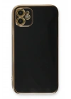 Mey İthalat®  iPhone 11 Kılıf Volet Silikon - Siyah