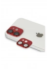 Mey İthalat®  iPhone 11 Pers Alüminyum Kamera Lens - Kırmızı