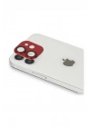 Mey İthalat®  iPhone 11 Pers Alüminyum Kamera Lens - Kırmızı