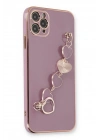 Mey İthalat®  iPhone 11 Pro Kılıf Esila Silikon - Mor