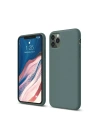 Mey İthalat®  iPhone 11 Pro Kılıf First Silikon - Koyu Yeşil