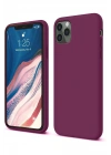 Mey İthalat®  iPhone 11 Pro Kılıf First Silikon - Mürdüm