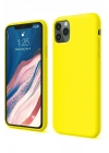 Mey İthalat®  iPhone 11 Pro Kılıf First Silikon - Sarı