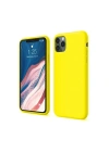 Mey İthalat®  iPhone 11 Pro Kılıf First Silikon - Sarı