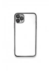 Mey İthalat®  iPhone 11 Pro Kılıf  Lensli Silikon - Gümüş
