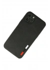 Mey İthalat®  iPhone 11 Pro Kılıf Loop Deri Silikon - Siyah