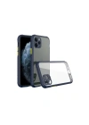 Mey İthalat®  iPhone 11 Pro Kılıf Miami Şeffaf Silikon - Lacivert