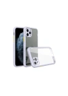 Mey İthalat®  iPhone 11 Pro Kılıf Miami Şeffaf Silikon - Lila
