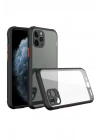 Mey İthalat®  iPhone 11 Pro Kılıf Miami Şeffaf Silikon - Siyah