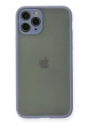 Mey İthalat®  iPhone 11 Pro Kılıf Montreal Silikon Kapak - Gri