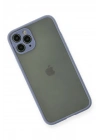 Mey İthalat®  iPhone 11 Pro Kılıf Montreal Silikon Kapak - Gri