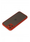 Mey İthalat®  iPhone 11 Pro Kılıf Montreal Silikon Kapak - Kırmızı