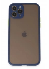 Mey İthalat®  iPhone 11 Pro Kılıf Montreal Silikon Kapak - Lacivert