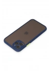 Mey İthalat®  iPhone 11 Pro Kılıf Montreal Silikon Kapak - Lacivert