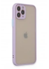 Mey İthalat®  iPhone 11 Pro Kılıf Montreal Silikon Kapak - Mor