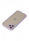Mey İthalat®  iPhone 11 Pro Kılıf Montreal Silikon Kapak - Mor