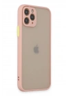 Mey İthalat®  iPhone 11 Pro Kılıf Montreal Silikon Kapak - Pembe