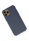 Mey İthalat®  iPhone 11 Pro Kılıf Nano içi Kadife Silikon - Gri