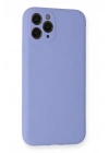Mey İthalat®  iPhone 11 Pro Kılıf Nano içi Kadife Silikon- Lila
