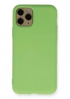 Mey İthalat®  iPhone 11 Pro Kılıf Nano içi Kadife Silikon - Yeşil