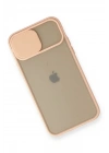 Mey İthalat®  iPhone 11 Pro Kılıf Palm Buzlu Kamera Sürgülü Silikon - Pembe