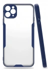 Mey İthalat®  iPhone 11 Pro Kılıf Platin Silikon - Lacivert