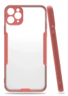 Mey İthalat®  iPhone 11 Pro Kılıf Platin Silikon - Pembe