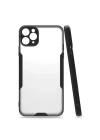 Mey İthalat®  iPhone 11 Pro Kılıf Platin Silikon - Siyah