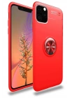 Mey İthalat®  iPhone 11 Pro Kılıf Range Yüzüklü Silikon - Kırmızı