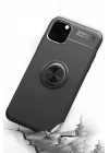 Mey İthalat®  iPhone 11 Pro Kılıf Range Yüzüklü Silikon - Mavi