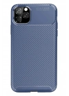 Mey İthalat®  iPhone 11 Pro Max Kılıf Auto Focus Karbon Kapak - Lacivert