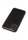 Mey İthalat®  iPhone 11 Pro Max Kılıf Coco Deri Silikon Kapak - Siyah