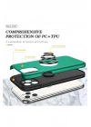 Mey İthalat®  iPhone 11 Pro Max Kılıf Elit Yüzüklü Kapak - Yeşil