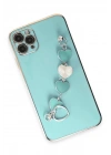 Mey İthalat®  iPhone 11 Pro Max Kılıf Esila Silikon - Su Yeşili