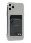 Mey İthalat®  iPhone 11 Pro Max Kılıf Kart Şeffaf Silikon - Şeffaf