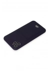 Mey İthalat®   iPhone 11 Pro Max Kılıf Kelvin Kartvizitli Silikon - Derin Mor