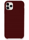 Mey İthalat®  iPhone 11 Pro Max Kılıf Lansman Legant Silikon - Bordo