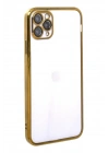Mey İthalat®  iPhone 11 Pro Max Kılıf  Lensli Silikon - Gold