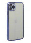 Mey İthalat®  iPhone 11 Pro Max Kılıf  Lensli Silikon - Mor