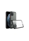 Mey İthalat®  iPhone 11 Pro Max Kılıf Miami Şeffaf Silikon - Siyah
