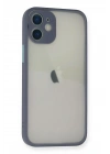 Mey İthalat®  iPhone 11 Pro Max Kılıf Montreal Silikon Kapak - Gri